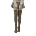 thumbnail image 1 of Female Knitted Stocking, Solid Color Jacquard Socks Long Tube Socks, 1 of 2