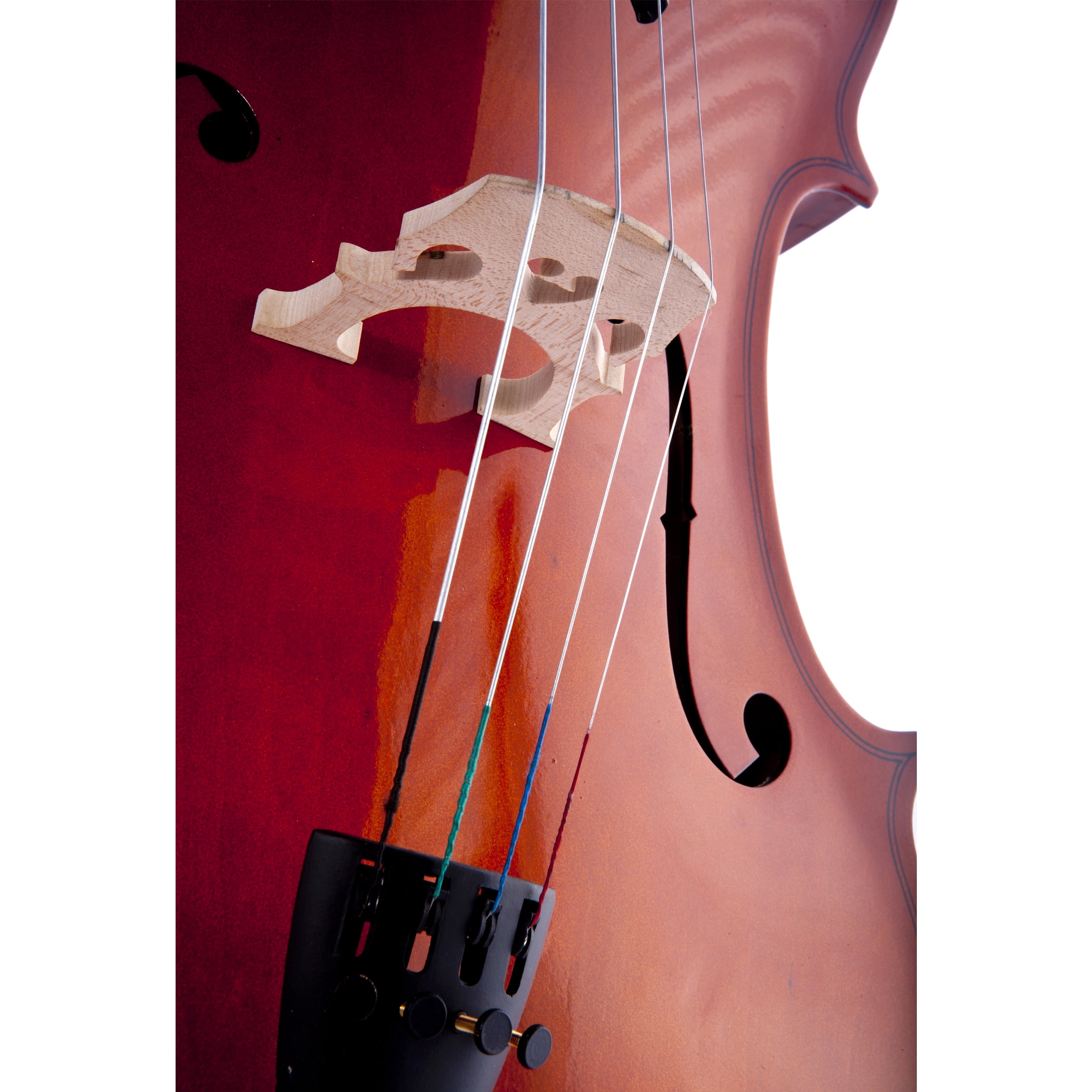 D'Luca Meister Student Cello Package 1/2 Size w/Stand, Bag, Tuner, Rosin & Bow