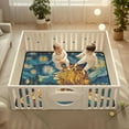 thumbnail image 2 of WOBOGO Golden Lion King Baby Playmats Extra Large Waterproof Rollable Activity Pads for Toddlers 50×50inch, 2 of 7