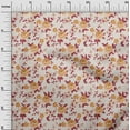 thumbnail image 3 of oneOone Silk Tabby Dark Peach Fabric Florals Fabric For Sewing Printed Craft Fabric By The Yard 42 Inch Wide, 3 of 5