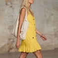 thumbnail image 3 of LIaqionyy Mini Dresses for Womens Cotton Linen Summer Scoop Neck Sleeveless Casual Loose Tunic Tank Sundress, 3 of 6