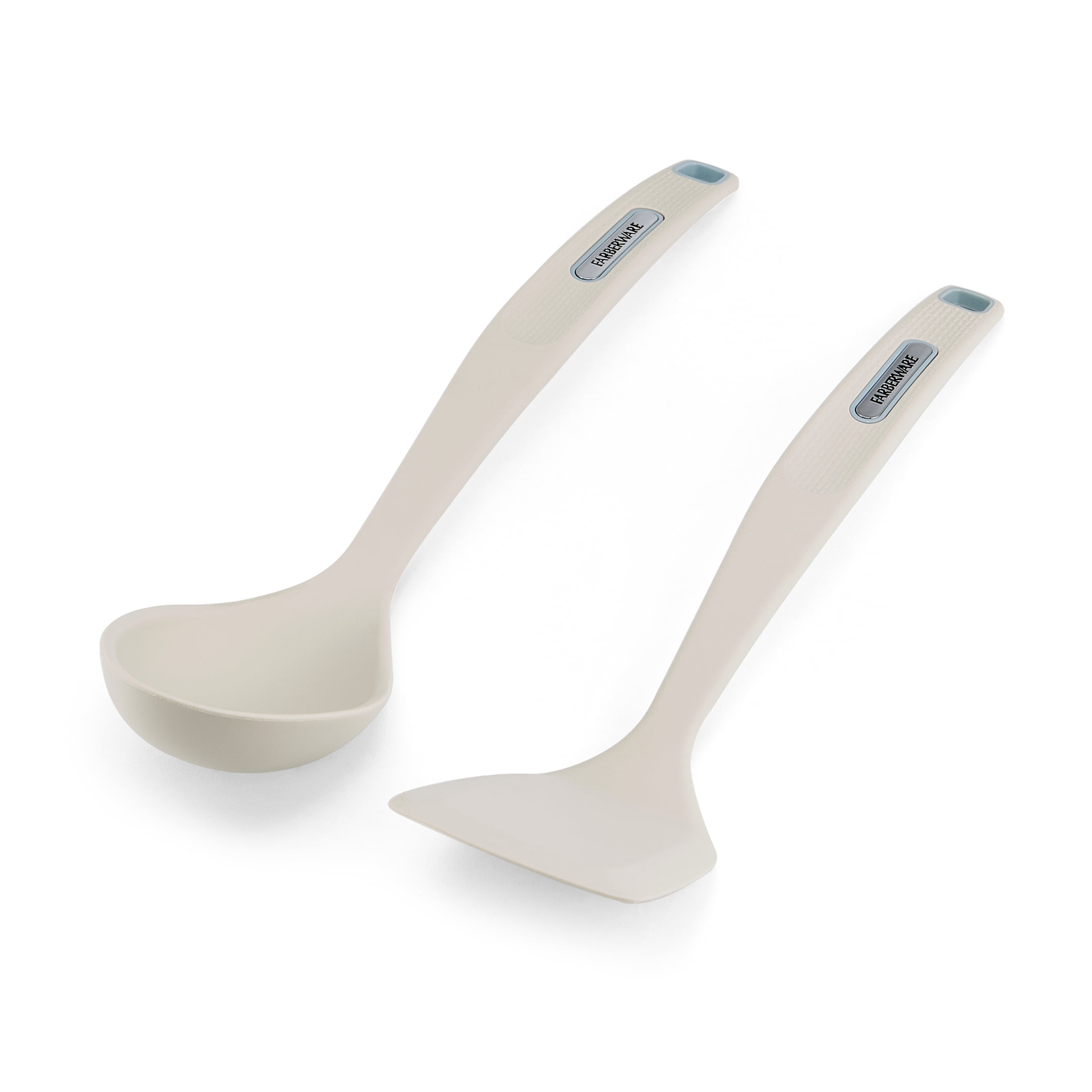 Farberware Soft Grips Silicone Cooking Utensils Set of 2, Spatula and Basting Spoon