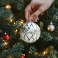 thumbnail image 4 of Neoyler Christmas Decorations Foam Balls for Tree Hanging Lightweight Shatterproof Holiday Decor for Indoor Fireplace DIY Craft Projects Party Supplies Classic Christmas Ornaments Set 3.1in White, 4 of 5