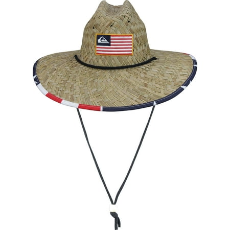 quiksilver brim outsider merica straw hat wide sun mens usa walmart