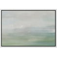 thumbnail image 3 of PixonSign Framed Canvas Print Wall Art Pastel Watercolor Green Blue Landscape Abstract Shapes Illustrations Modern Art Decorative Minimal Relax/Calm for Living Room, Bedroom, Office - 24"x36" White, 3 of 5