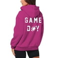 thumbnail image 3 of TYGHBN Women's Casual Rugby GAME DAY Printed Zipper Hoodie Light Weight Women Hoodie Woman's Zip Hoodie Woman Sweatshirt Hoodie Woman Hooded Sweatshirt Womens Athletic Hoodies Pullover Womens Snap, 3 of 5