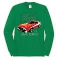 thumbnail image 2 of Wild Bobby, Ford '76 Gran Torino Vintage Car Cars and Trucks Mens Long Sleeve Shirt, Kelly, X-Large, 2 of 3