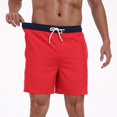 thumbnail image 5 of Mens Swim Trunks with Compression Liner 2 in 1 Quick Dry Bathing Suit Beach Shorts with Zipper Pockets, 5 of 8