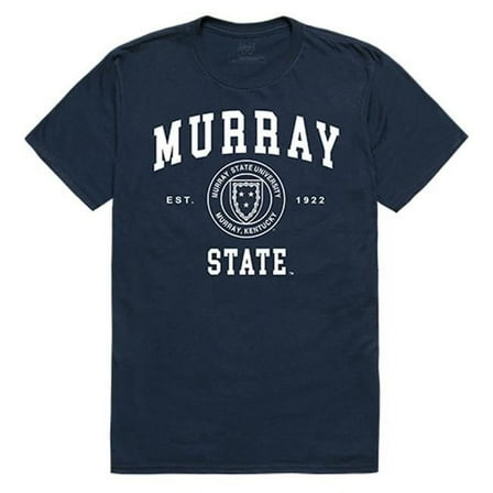 W Republic Apparel 526-135-NVY-02 Murray State University Seal Tee Shirt for Men - Navy, Medium