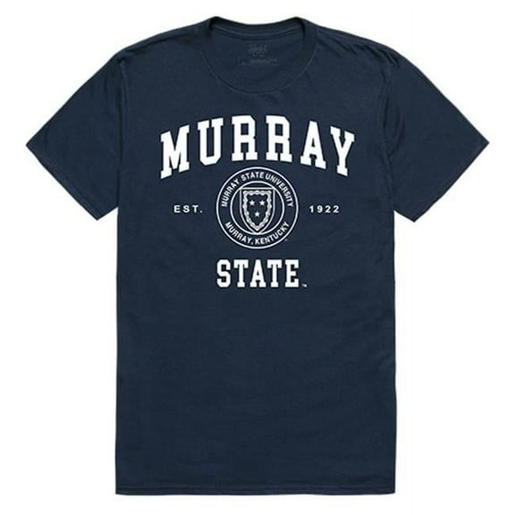 W Republic Apparel 526-135-NVY-02 Murray State University Seal Tee Shirt for Men - Navy, Medium