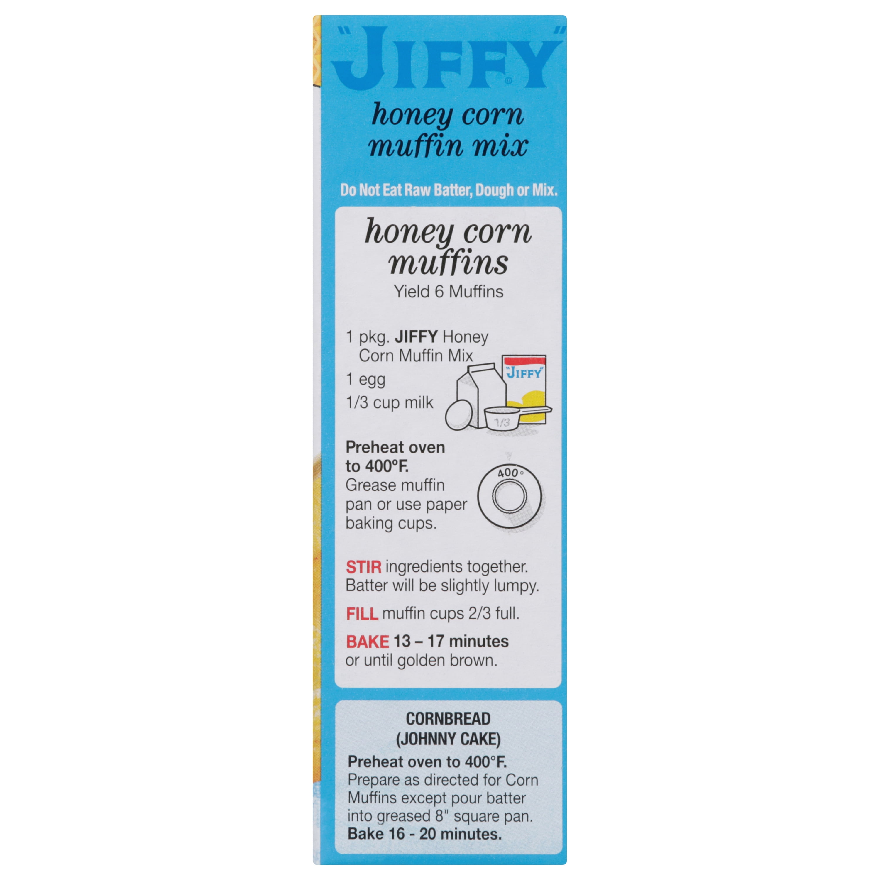 "JIFFY" Honey Corn Muffin Mix, 8.5 oz Box