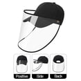 thumbnail image 1 of Fashion Protective Sun Hat Baseball Cap w/ Removable Mask Shield Plastic Protective Cover Anti-fog Splash-proof Sunhat Fishing Beach Travel Hat Safety Protection, 1 of 6