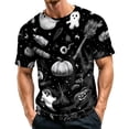 thumbnail image 2 of BRANROY Mens Summer Shirts Halloween Crewneck T-Shirt - Breathable Short Sleeve Mens T-Shirts, Casual Graphic Tees for Men, Shirts for Men Trick or Treat,Black,L, 2 of 7