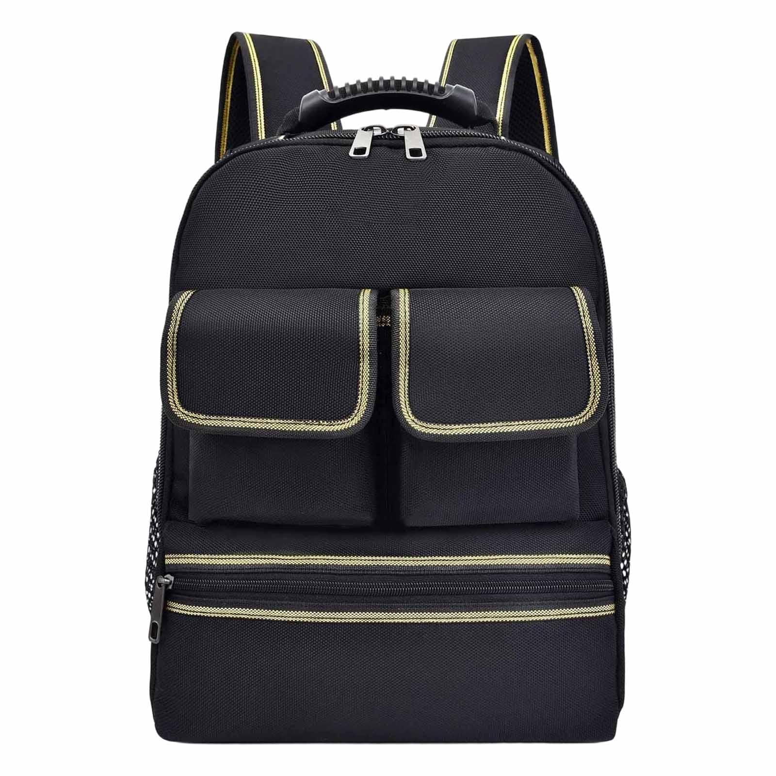 Electrician Backpack Tool Organizer Bag Oxford Cloth Wear Resistant for Maintenance Technician Work