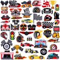 thumbnail image 1 of Bandera de carreras a cuadros de Tigeen Iron On Patches para ropa, 1 of 7