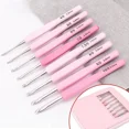 thumbnail image 3 of 9pcs Crochet Hook Kit 2.5-6cm Handle Crochet Set Weaving Tool 8 Sizes for DIY Crafts Knitting Crocheting Supplies Sweater Needle (9pcs), 3 of 7