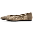 thumbnail image 2 of Ollio Women's Shoes Floral Lace Breathable Pointed Toe Ballet Flats F207, 2 of 6