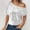 #024-White, variant on Ounisa Sparkly Tops for Women Bell Sleeve Off Shoulder Top Sequin Concert Outfits