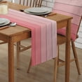 thumbnail image 2 of Table Runners 13X70 Inches Long, Light Pink,Cotton Linen Farmhouse Retro Rustic Barn Wood Texture Tablecloths Non-Slip Party Table Decorations for Kitchen,Home,Dining,Outdoor,, 2 of 6