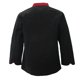 thumbnail image 4 of CHAQUETA DE COCINERO CHAQUETA DE COCINERO NEGRA ROPA DE COCINERO UNISEX BUENA CALIDAD X/XL/XXL/XXXL SG, 4 of 9