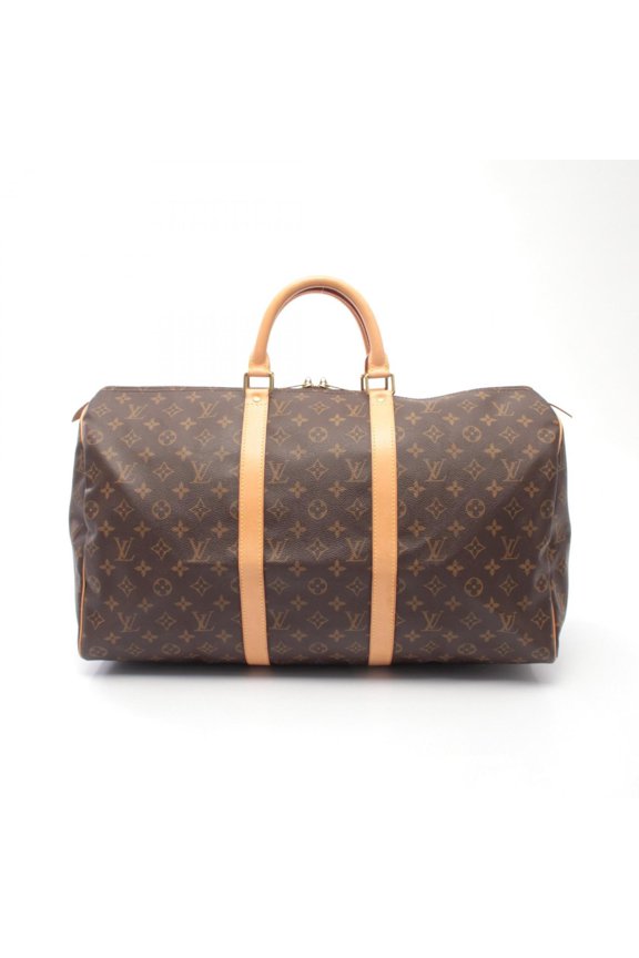 Pre-Owned Louis Vuitton Keepall 50 Boston Bag, Handbag, Coated Canvas and Leather, Monogram,...