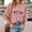 Pink, variant on Jacenvly Sweatshirts For Women Long Sleeve Heart-Shaped Print Womens Sweatshirts Crewneck Loose Casual Soft Warmth Pullover Sweaters For Women