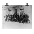 thumbnail image 2 of Print: Booker T. Washington Seated With Group Of Men Outside The Office Of, 2 of 4