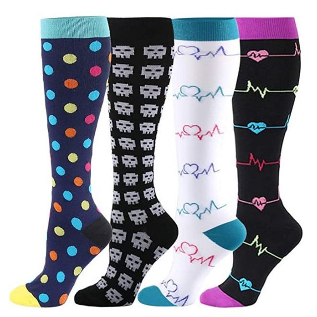 Calcetines de compresión para pantorrillas, calcetines de compresión deportivos, calcetines de ciclismo para exteriores, calcetines de compresión combinados