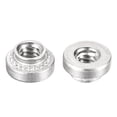 thumbnail image 4 of Unique Bargains Self -Clinching Nuts,#4-40x0.11-Inch Stainless Steel Rivet Nut Round Head Steel Metal Sheet Mounting Fastener 100pcs, 4 of 5