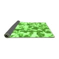 thumbnail image 2 of Ahgly Company Indoor Rectangle Abstract Green Modern Area Rugs, 2' x 4', 2 of 4