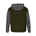 thumbnail image 3 of Men's Sweatshirt Hoodies Pullover Hooded Top Casual Hoodie with Pockets Army Green L, 3 of 4