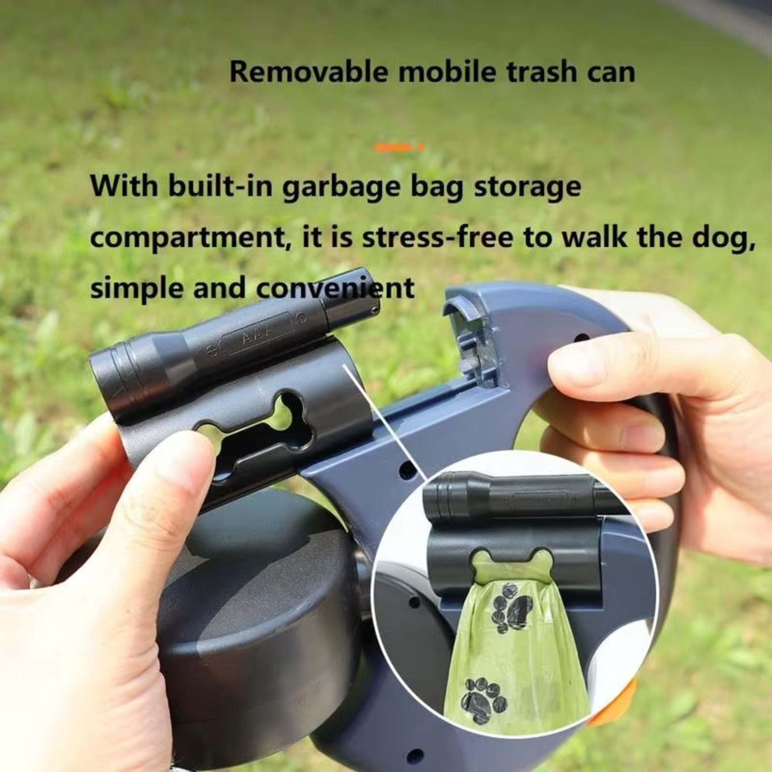 OEM New Tangle-Free Dual Dog Leash with 360° Swivel Head Retractable Leash