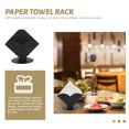thumbnail image 3 of UPGRATOR Soporte De Servilletas Decorativo De Acero Inoxidable Negro Para Uso En Hogar Y Oficina, 3 of 8