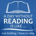 thumbnail image 3 of CafePress - Book Lover Gifts A Day Without Reading Is Like.. - Men's Fitted T-Shirt, 3 of 4