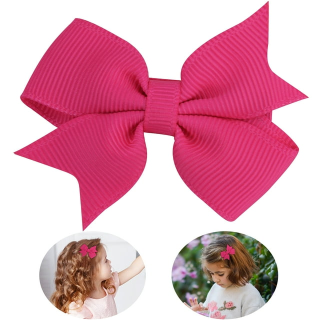Kids Hair Clip Lovely Decorative Ribbon Bow Baby Hair Pin Baby Barrette