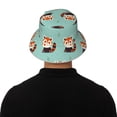 thumbnail image 5 of Bingfone Fox Bucket Hat for Men Women,Packable Reversible Printed Sun Hats,Fisherman Outdoor Travel Hiking Beach Caps, 5 of 7