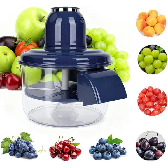 Automatic Grape Peeler Machine, Electric Garlic Peeler & Cherry Tomato Skin Remover Tool for Small Fruits, Efficient Peeling Kitchen Gadget for Home Use (1Pcs,Blue)