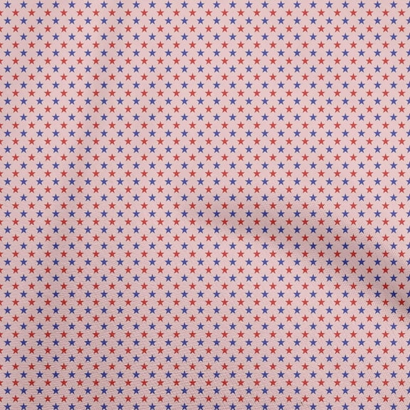 oneOone Polyester Spandex Light Pink Fabric Stars Craft Projects Decor Fabric Printed By The Yard 56 Inch Wide