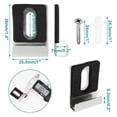 thumbnail image 5 of Hardware Mirror Clips for Wall Mounting, Single Hole Silver, 5 of 5