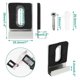 thumbnail image 5 of Hardware Mirror Clips for Wall Mounting, Single Hole Silver, 5 of 5