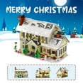 thumbnail image 5 of Christmas Snow Village Building Block Set with LED Lights Holiday Display Kit Christmas Decoration to Build Together Gift for Boys Girls, 5 of 9