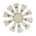 thumbnail image 2 of Buzzy Bees Galvanized Metal Windmill Blade Wall Hanging 8.25x8.25, 2 of 4