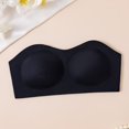 thumbnail image 4 of Lumistal Strapless Bra for Women No-Slip Bandeau Push Up Wireless Comfy Seamless No Underwire Padded Jelly Tube Top Bra Bras for Women No Underwire M, 4 of 4