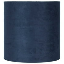 Classic Drum Suede Lamp Shade, Navy Blue, 8" to 16" Bottom Size 10"