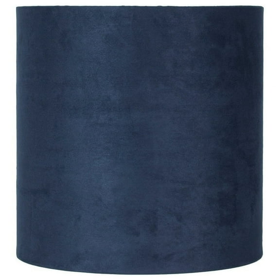 Classic Drum Suede Lamp Shade, Navy Blue, 8" to 16" Bottom Size 10"