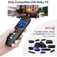 thumbnail image 2 of 2 Pack Replacement Remote Control Only for Roku TV, Compatible for TCL Roku/Hisense Roku/Onn Roku/Sharp Roku/Element Roku/Westinghouse Roku/Philips Roku Smart TVs (Not for Roku Stick and Box), 2 of 5