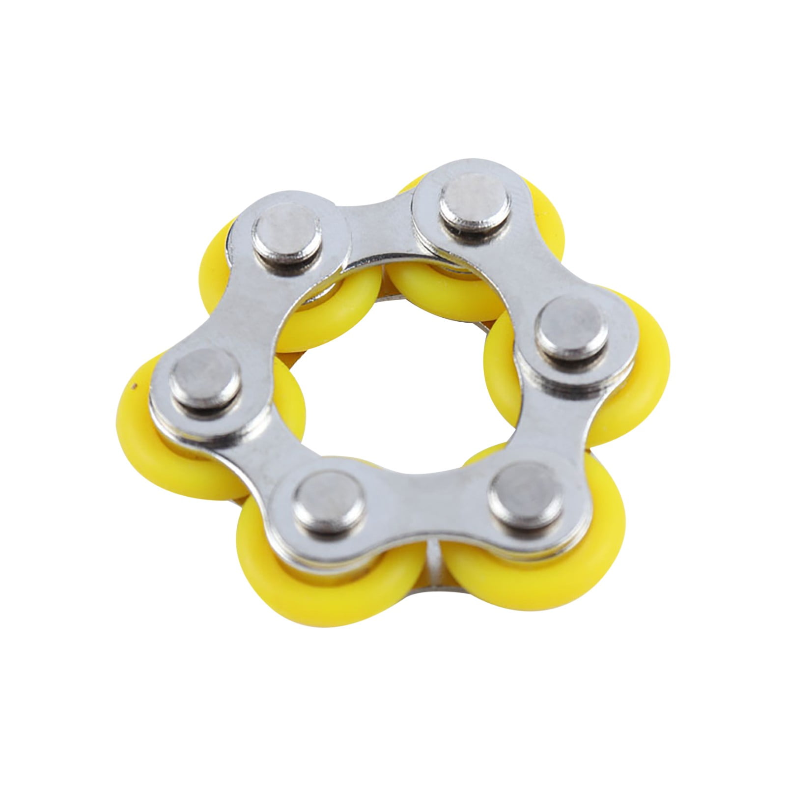 Feledorashia Clearance 6 Roller Chain Fidget Toy Stress Relief Perfect for ADHD, ADD, Anxiety
