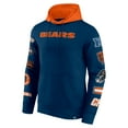 thumbnail image 2 of Men's Fanatics  Navy/Orange Chicago Bears Patched Out Pullover Hoodie, 2 of 3