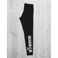 thumbnail image 4 of Tstars Breast cancer awareness legging ribbon warrior Warrier Black XX-Large, 4 of 6