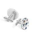 thumbnail image 3 of Ice Hockey Men's Cufflinks for Formal Attire, Made of Stainless Steel, Ideal for Business Events, 3 of 6